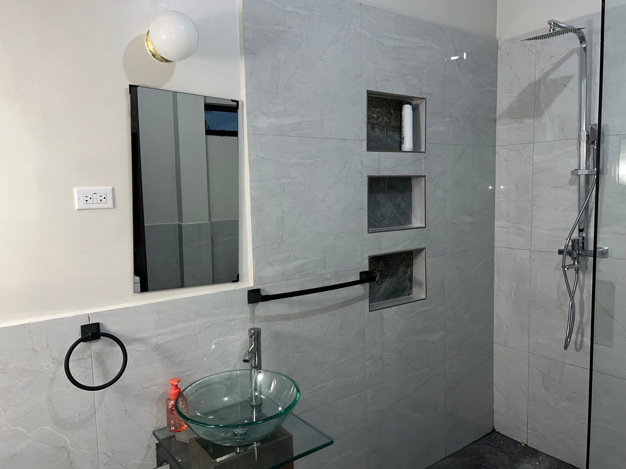 Halo Place apartment bathroom shower eastern Trinidad rental