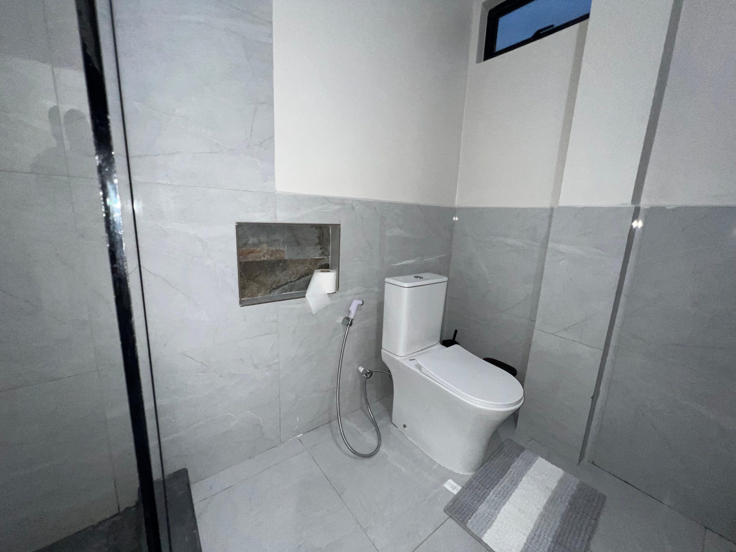Halo Place apartment bathroom near Piarco Airport Trinidad