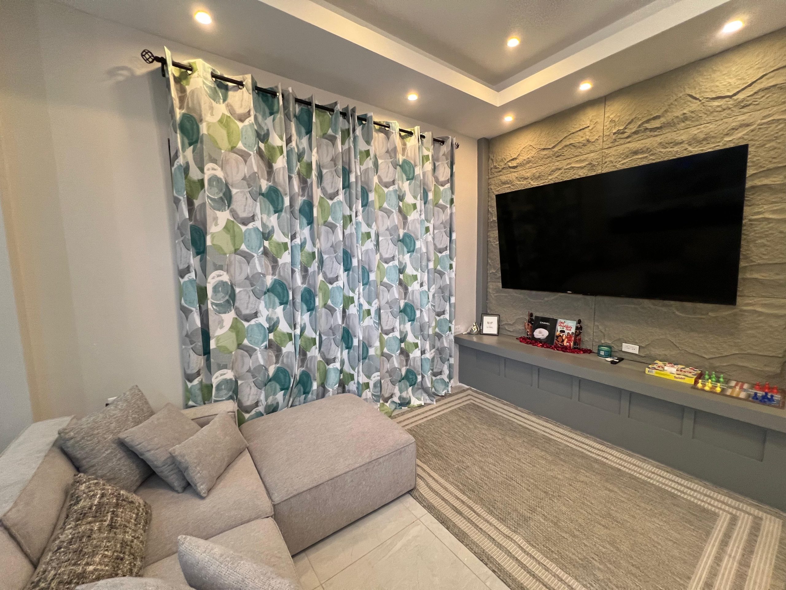 Halo Place spacious living room two-bedroom apartment eastern Trinidad
