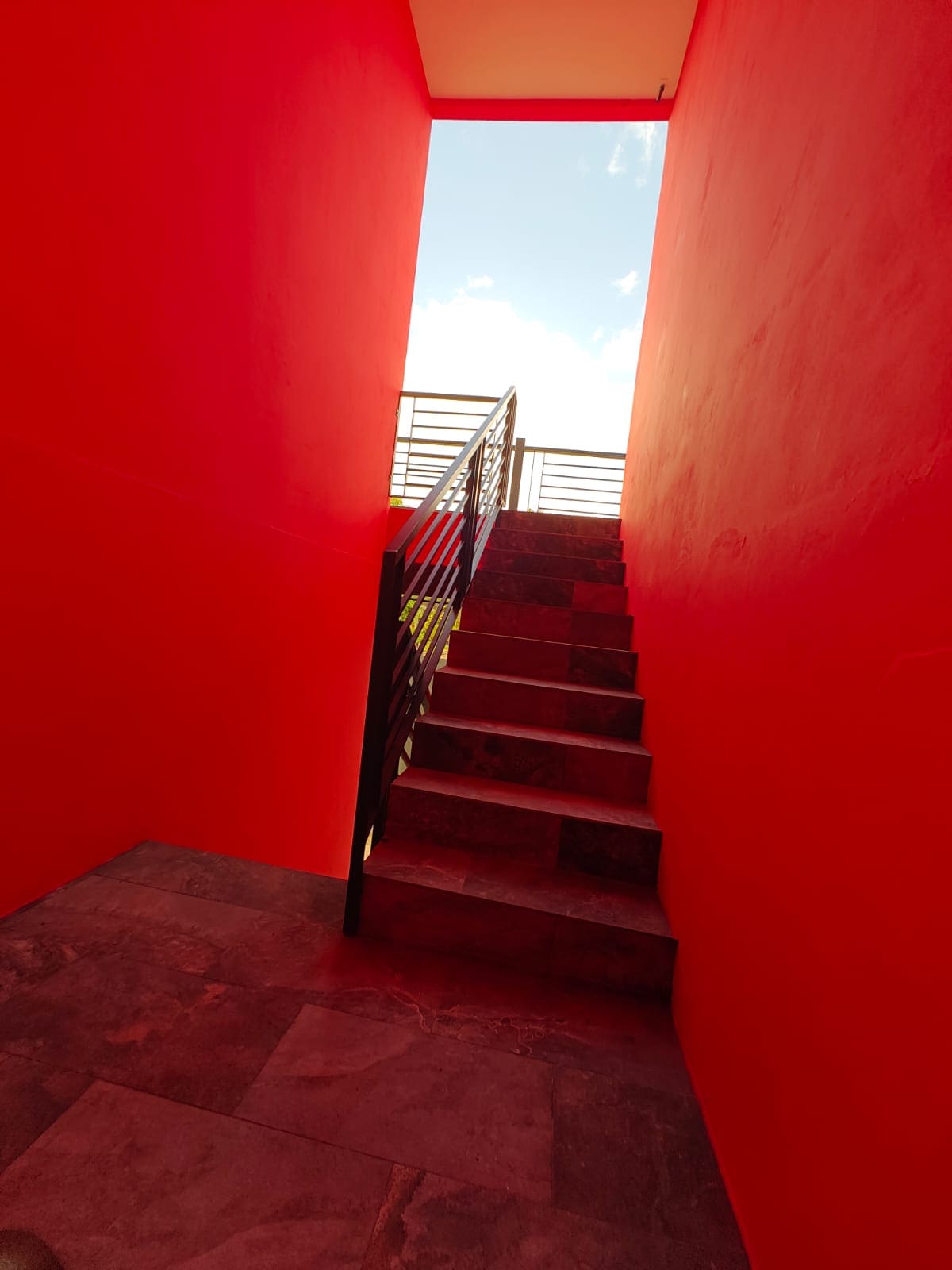 Halo Place stairway leading to balcony outdoor area Trinidad